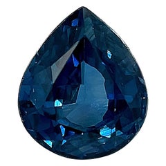 1.20 Carat Blue Sapphire Pear Shape, Unset Loose Gemstone