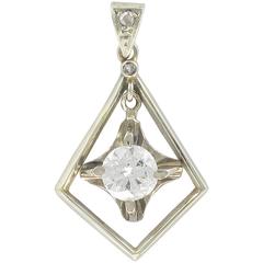 1920s Diamond Lozenge Pendant 6