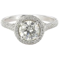 New Diamond Platinum Solitaire Ring 5