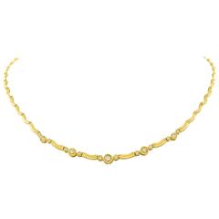 Diamond and Gold Necklace