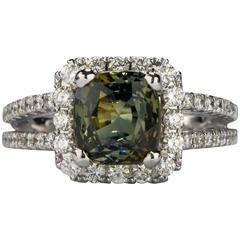 2.26ct Alexandrite and Diamond Ring