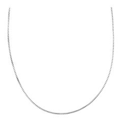 Box Chain in Black Rhodium Plated Sterling Silver with Pendants, Size L