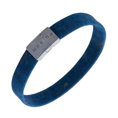 Oporto Slide Bracelet in Blue Cork, Size M