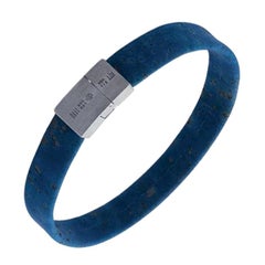 Oporto Slide Bracelet in Blue Cork, Size L