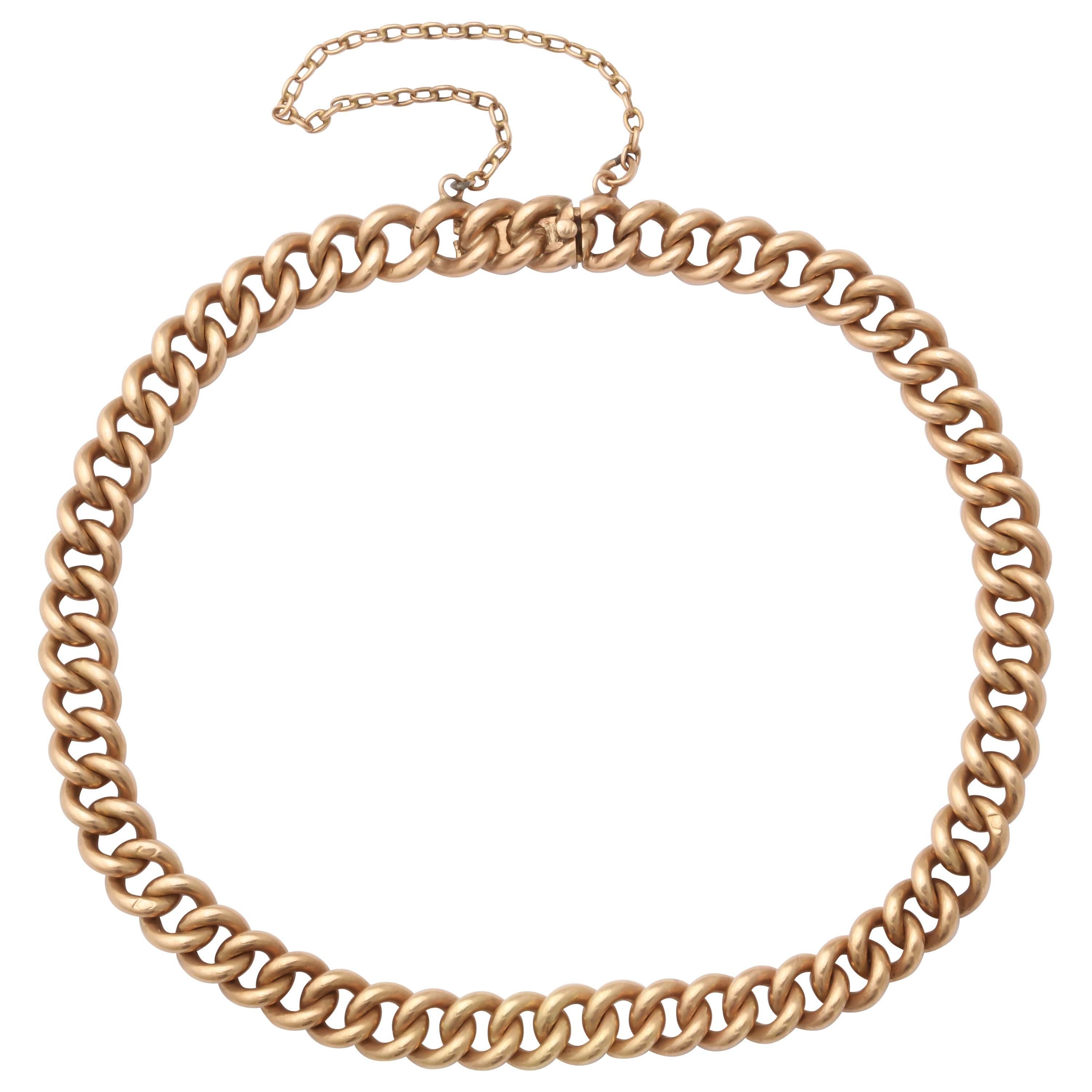 1910s Russian Rose Gold Link Bracelet