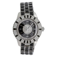 Christian Dior Black Christal Diamond Automatic Watch CD113511M001