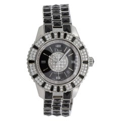 Christian Dior Montre automatique Christal Diamond noir CD113511M001