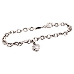 Chopard Happy Diamonds 18 Karat White Gold Heart Bracelet