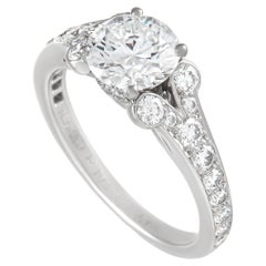 Cartier Ballerine Platinum 1.04 Ct Diamond Engagement Ring