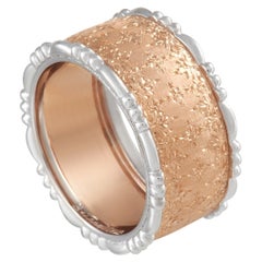 Buccellati Prestigio 18K Rose and White Gold Ring
