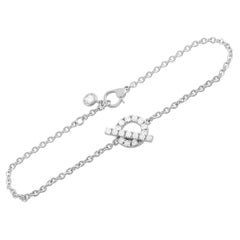 Hermès Finesse 18K Weißgold 0::55 Ct Diamant-Armband