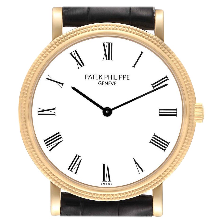 Patek Philippe Calatrava Yellow Gold Automatic Mens Watch 5120 Papers