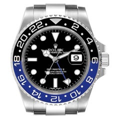 Rolex GMT Master II Stahluhr 116710 mit blauer und schwarzer Keramik-Lünette 116710 Box-Karte
