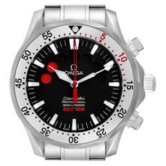 Omega Seamaster Apnea Jacques Mayol Black Dial Mens Watch 2595.50.00 Card