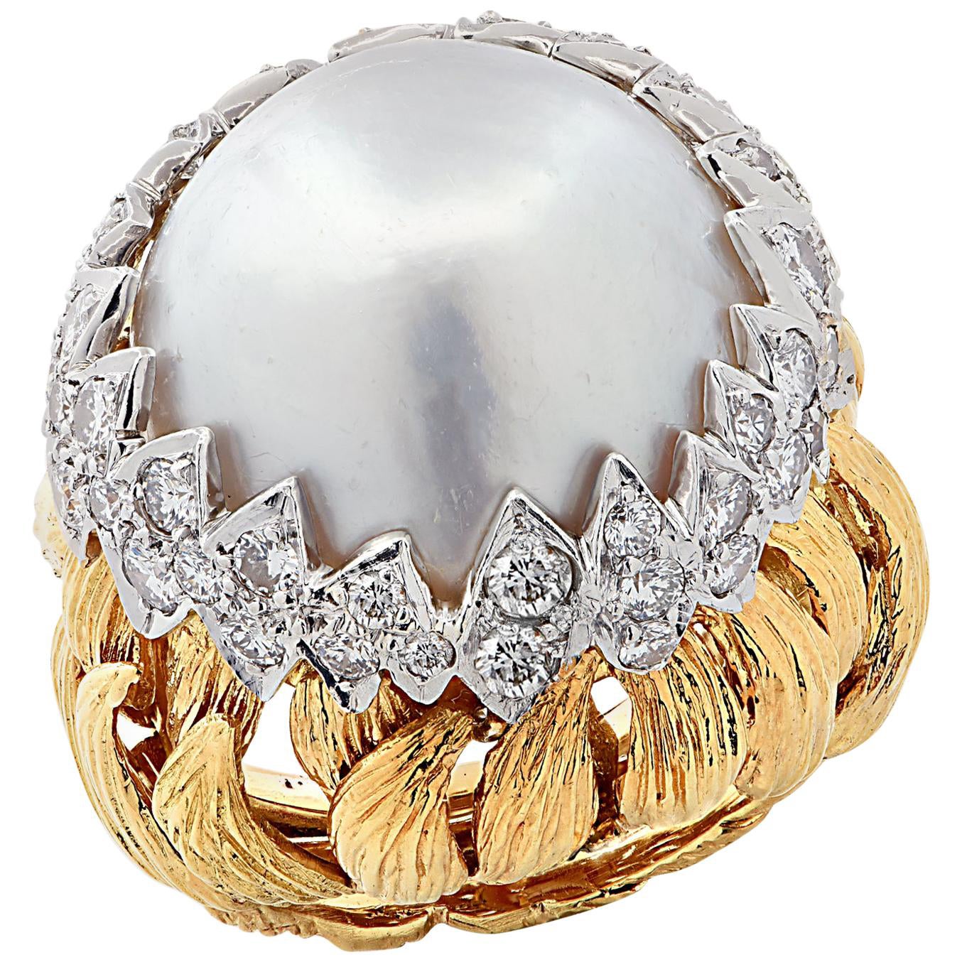 Antique Pearl Rings - 2,616 For Sale at 1stDibs | vintage pearl 
