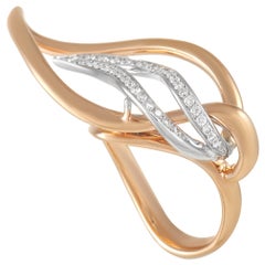 Luca Carati 18K White and Rose Gold 0.32 Ct Diamond Ring