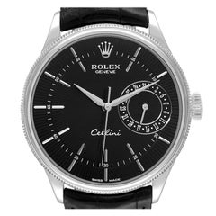 Rolex Cellini Date 18K White Gold Automatic Mens Watch 50519 Box Card