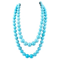 Turquoise and 18kt Yellow Gold Necklace