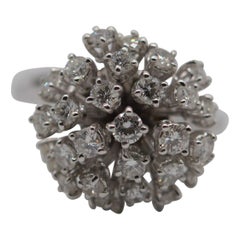 Diamond Moving Flower Ring 1.73 Carats Unworn
