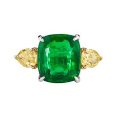 Emerald and Diamond Ring