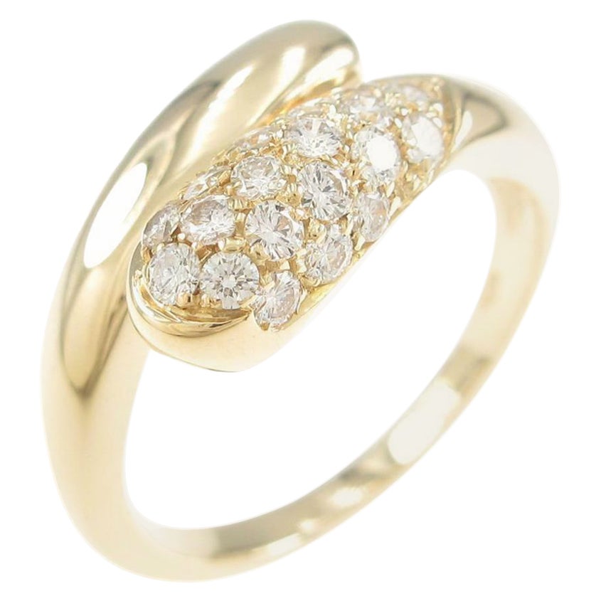Bvlgari Bulgari Astraea Diamond Pave 18k Yellow Gold Ring with Box US