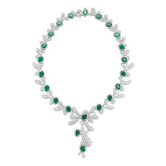 Emerald and Diamond Necklace
