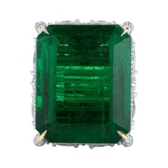 Spectacular Emerald and Diamond Ring