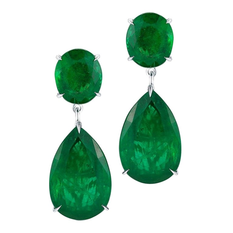 Hollywood Emerald Earrings For Sale
