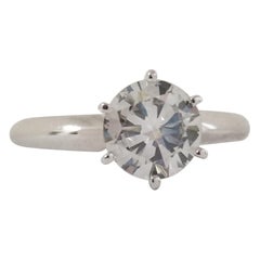 Bague en or blanc 14 carats avec diamants ronds gris fantaisie naturels de 1,09 carat certifiés GIA