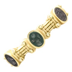 Kieselstein-Cord Intaglio and 18 Karat Gold Cuff Bracelet