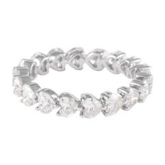 Alexander - 2,51ct - Diamant en forme de cœur D/E VVS - Bracelet éternité - Or blanc 18k