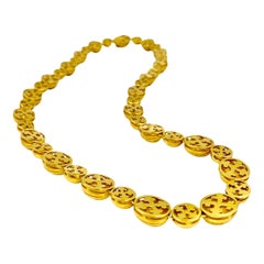 Transformable Halskette im byzantinischen Stil Reticulated 18K Gelbgold Kreuzdesign