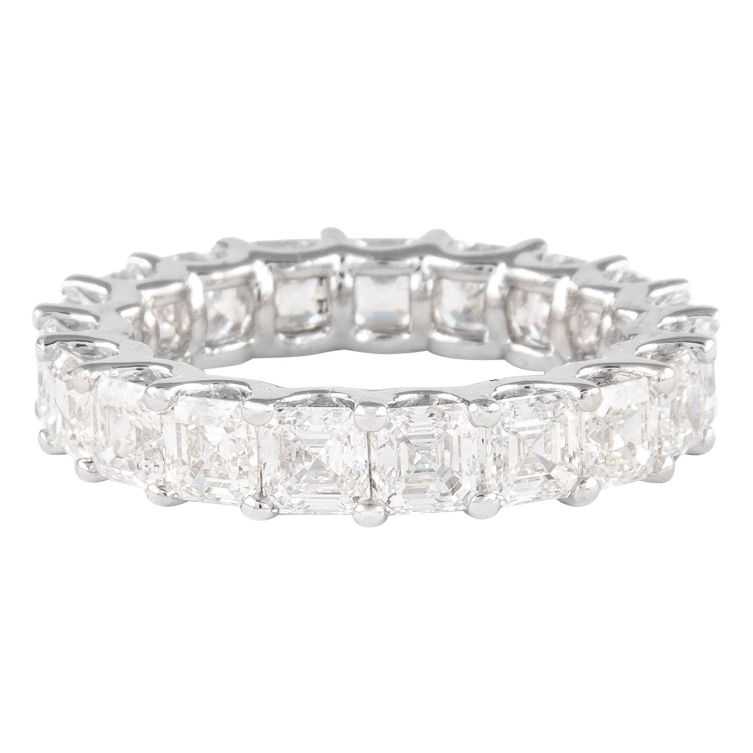 Alexander Beverly Hills 5.88ct Asscher Cut Diamond D/E VVS Eternity Platinum 675