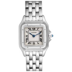 Cartier Panthere Ladies Small Stainless Steel Watch W25033P5 Box Papers