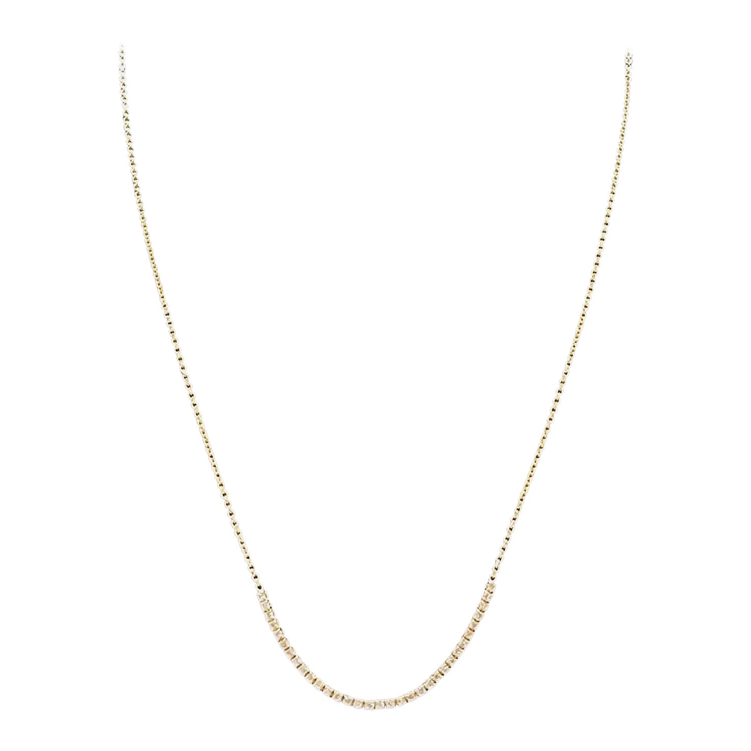 0.32 Carat Mini Diamond Necklace Chain 