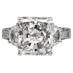 7 Carat Radiant Cut Diamond Engagement Ring GIA Certified H VS2