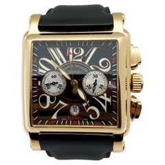 Franck Muller 10000 K CC Conquistador King Cortez 18 Karat Rose Gold Papers