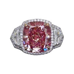 13.01 Carat Natural Pink Diamond Ring GIA Certified