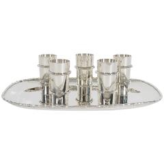 Antonio Pineda Silver Tray and Cups 3