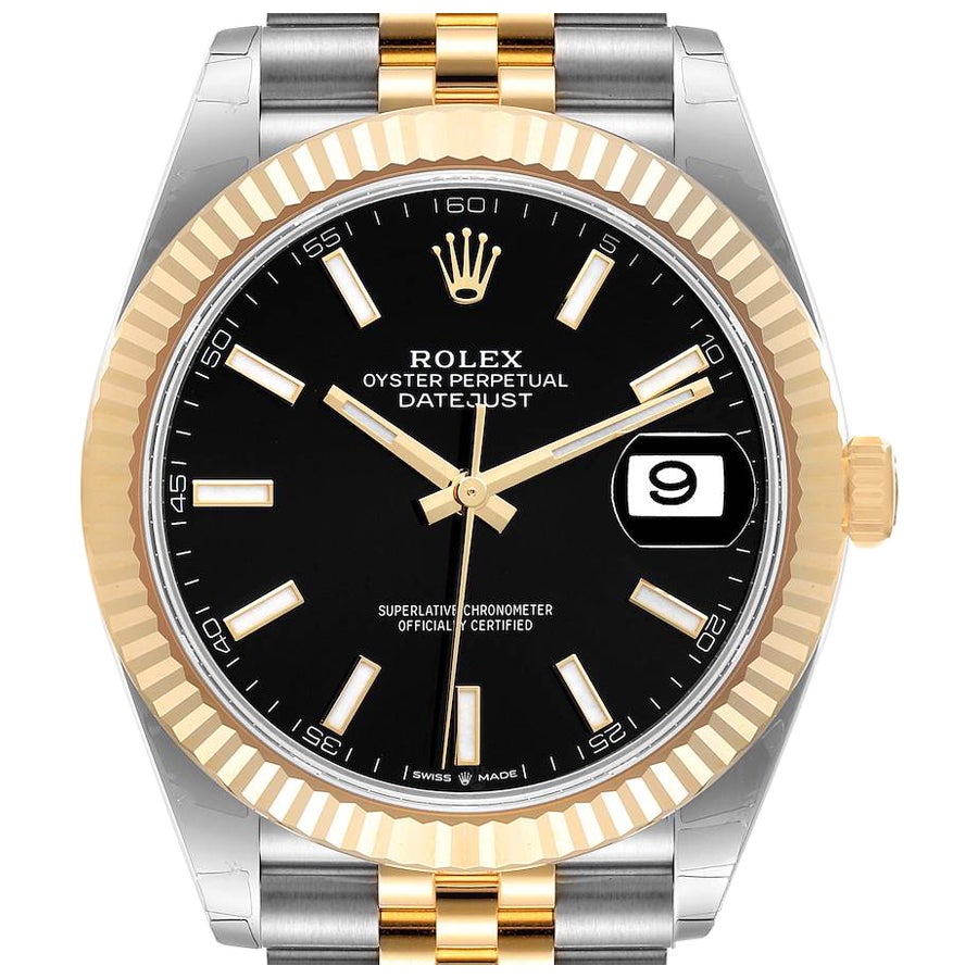 datejust gold black dial