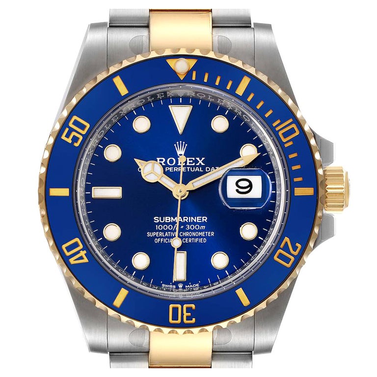 Rolex Submariner Yellow Gold - 18 For Sale on 1stDibs | rolex submariner  blue gold, rolex submariner blue gold price, rolex submariner gold price