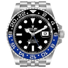 Rolex GMT Master II Black Blue Batman Jubilee Mens Watch 126710 Unworn