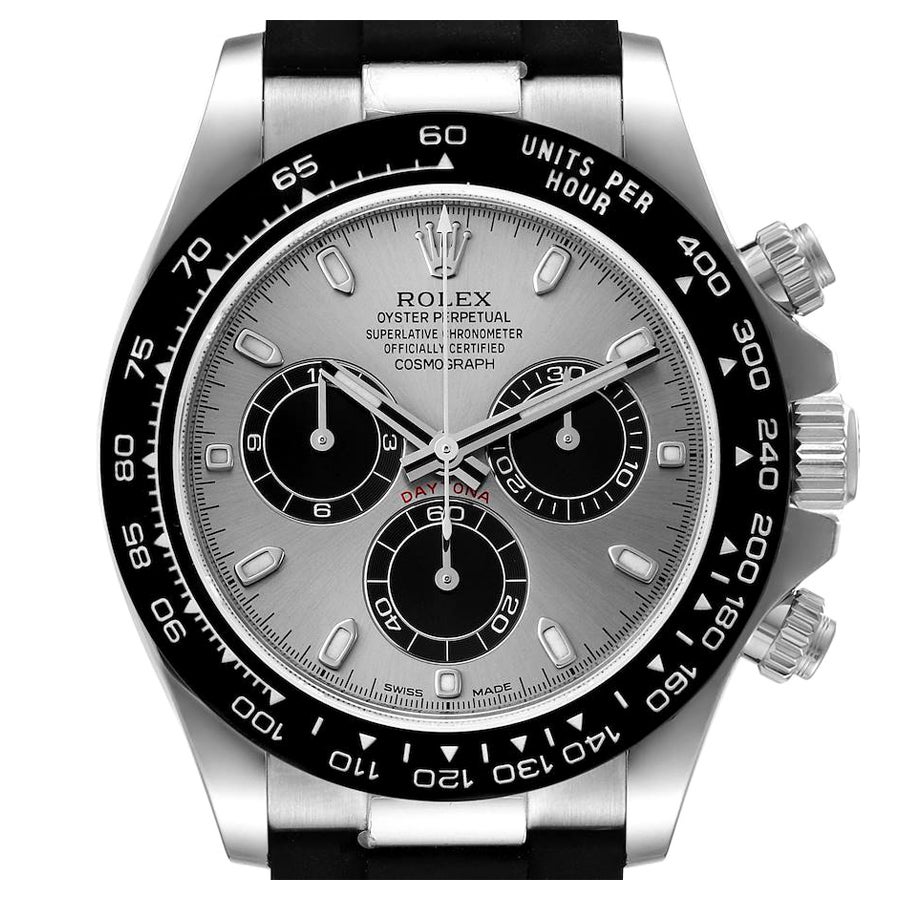 Rolex Cosmograph Daytona White Gold Grey Dial Mens Watch 116519 Unworn For Sale