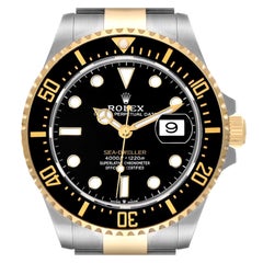 Rolex Seadweller Black Dial Steel Yellow Gold Mens Watch 126603 Unworn