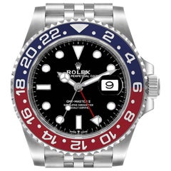 Rolex GMT Master II Pepsi Bezel Jubilee Steel Mens Watch 126710 Unworn
