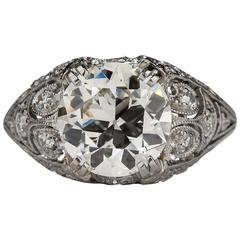 1910s Edwardian 2.42ct Diamond Ring