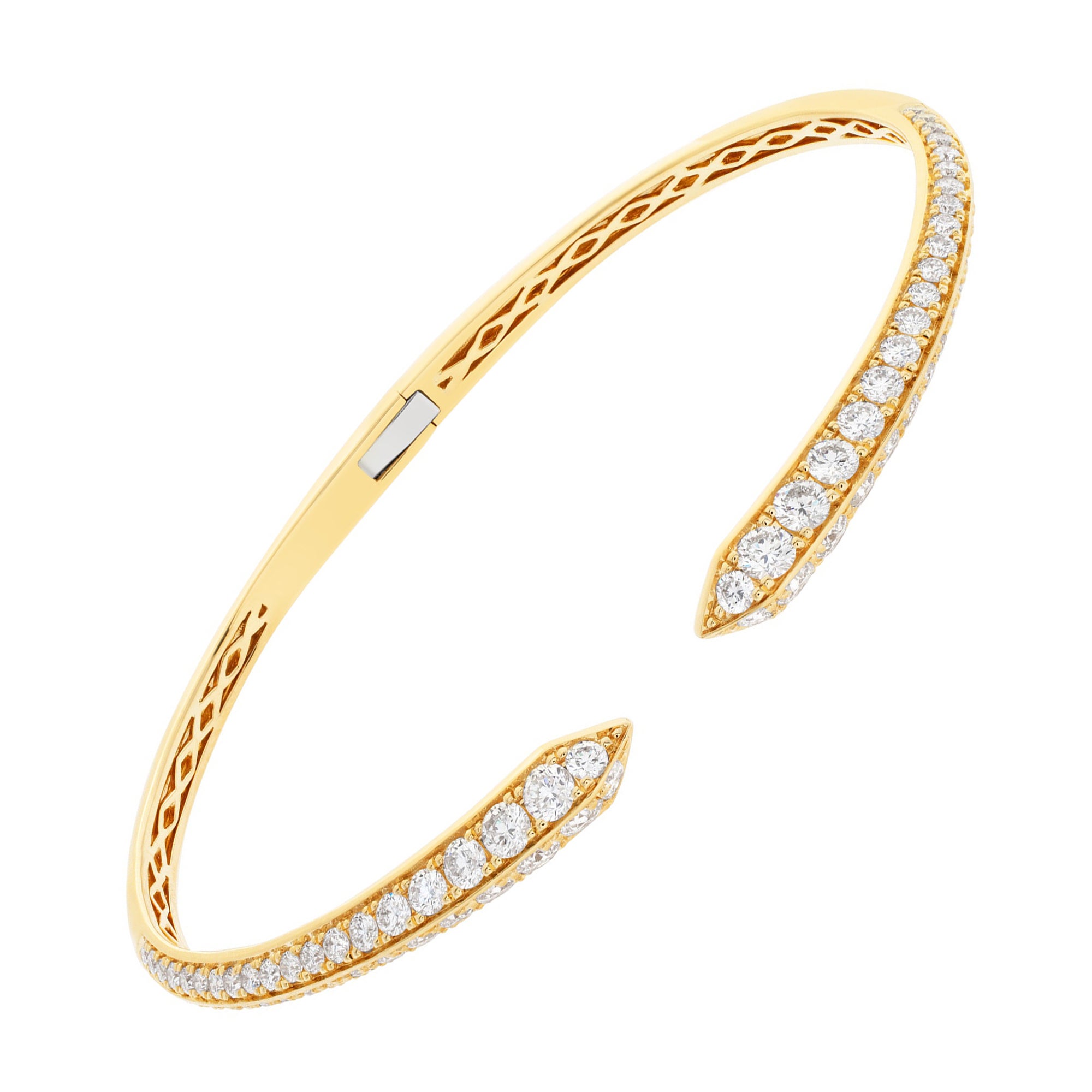 18k Yellow Gold Bangle For Sale