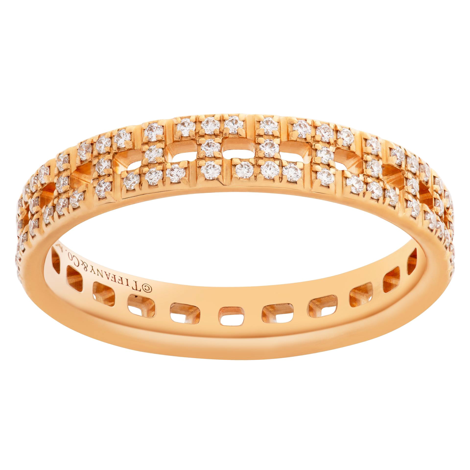 Diamond Ring in 18k Rose Gold, Tiffany & Co. "True Narrow"