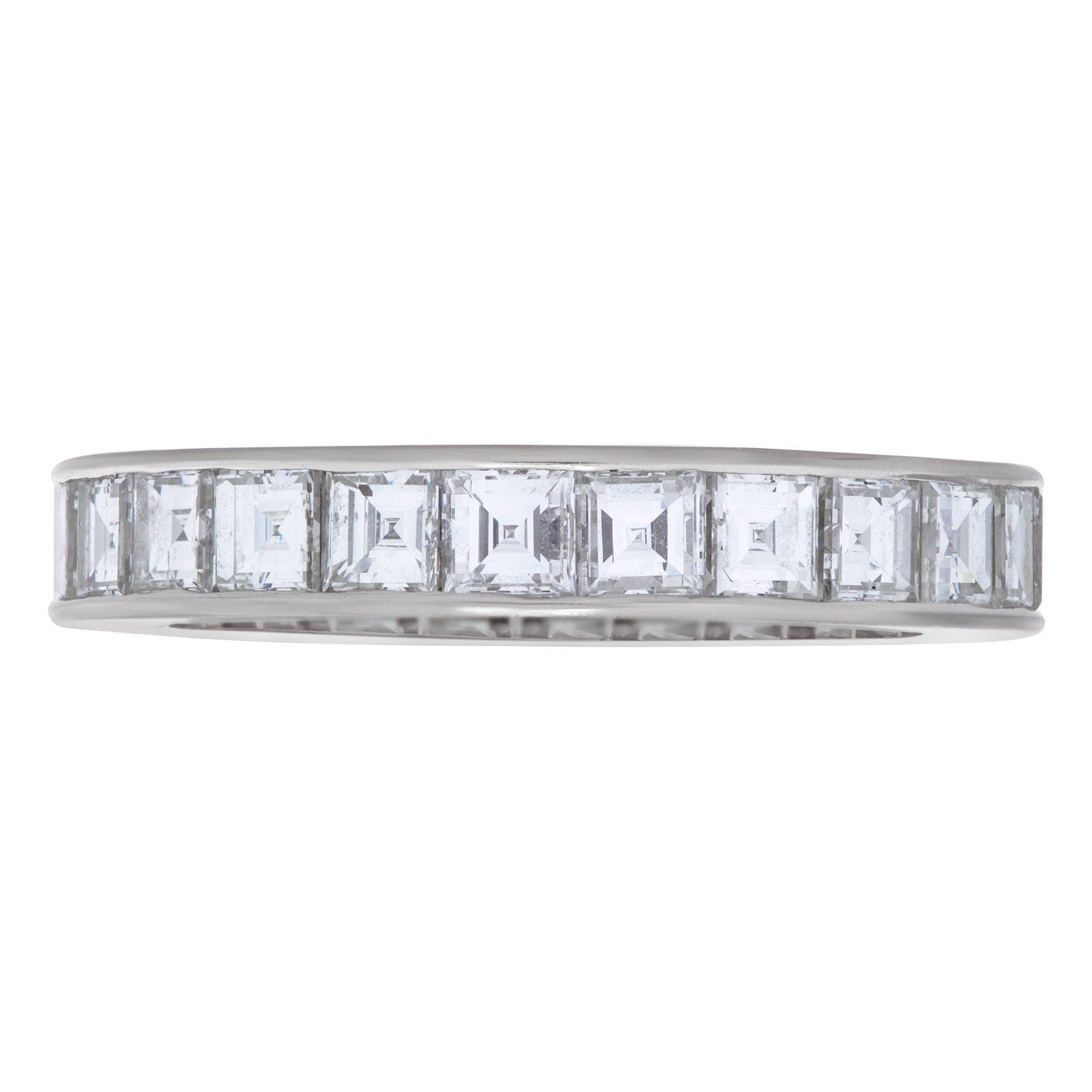 Platinum Eternity Band with Approximately 3.12 Carats in Diamonds For Sale