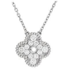 Pendant 18k White Gold with 0.48 Carat in Diamonds, Van Cleef & Arpels Vintage